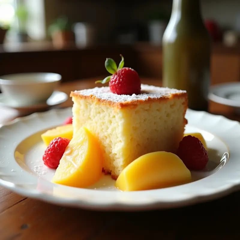 Torte de Frutas Tropicales y Coco: Postre Alemán Sin Harina y Sin Azúcar