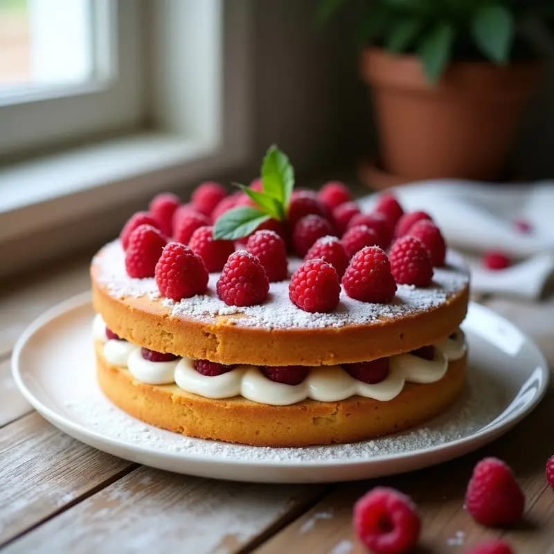 Torte de Frutos Rojos y Almendra con Crema de Coconut: Postre Austriaco Sin Harina