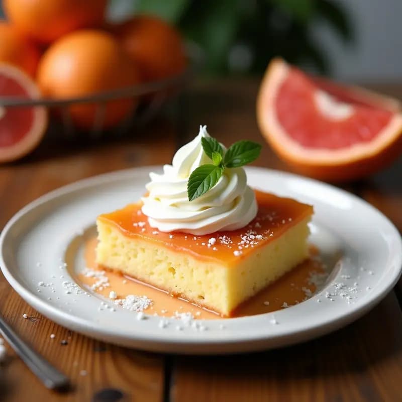 Torte de Pomelo y Coco con Crema de Limón: Postre Alemán Sin Gluten y Baja en Azúcar