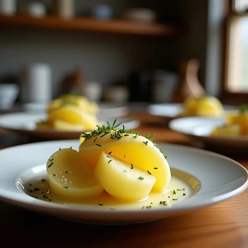 Torte de Pommes Anna: Pastel Francés de Patatas y Mantequilla con Capas Crujientes