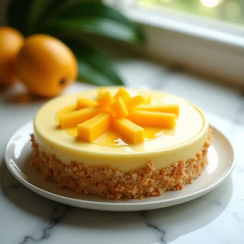 Torte de Queso Frésco y Mango: Postre Filipino Sin Horno y Esponjoso