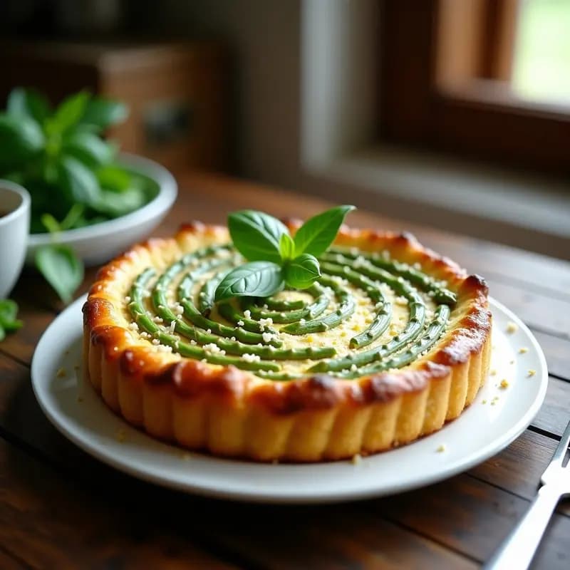 Torte de Ricota y Espárragos: Receta Italiana Sin Harina y esponjosa