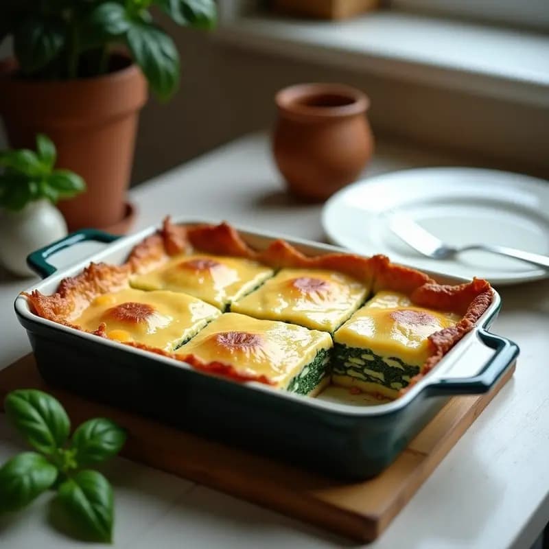 Torte de Ricota y Espinacas: Lasagna Alemana Sin Pasta y Sin Gluten