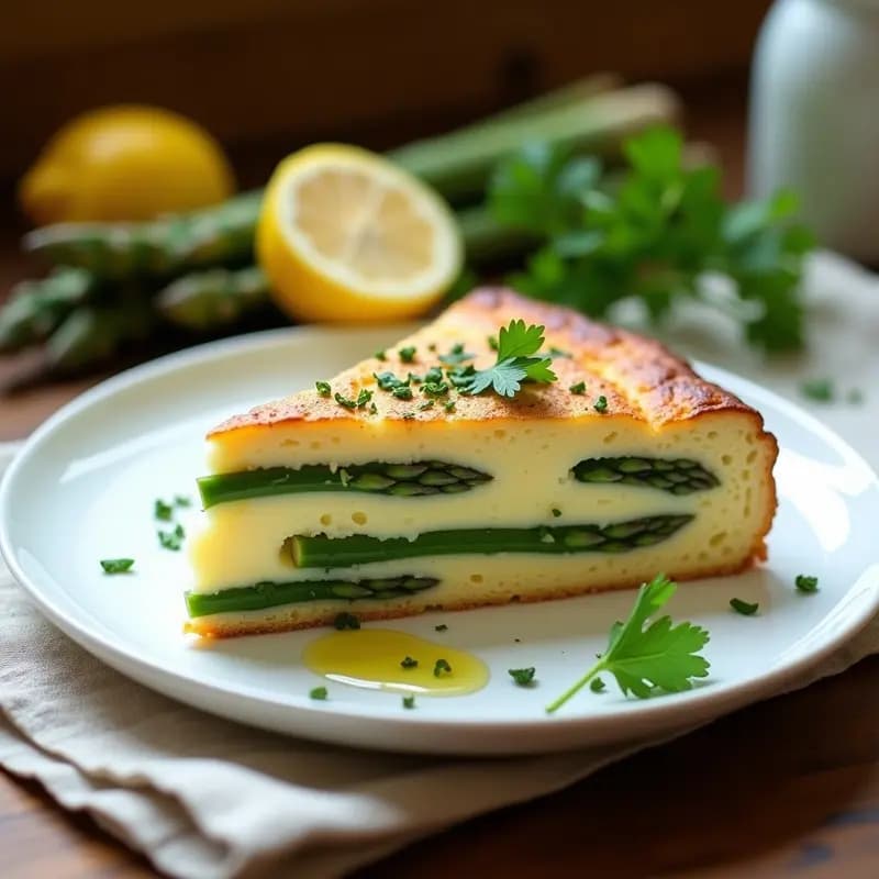 Torte de Ricotta y Espárragos: Desayuno Italiano Sin Azúcar y Alto en Proteína