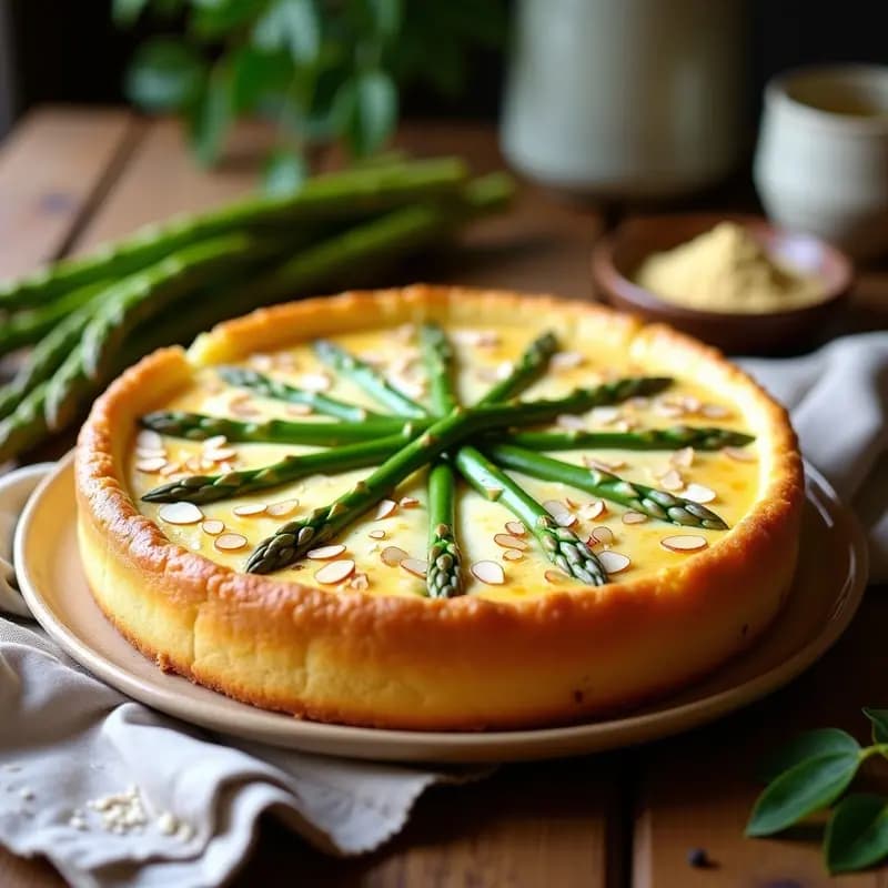 Torte de Ricotta y Espárragos: Postre Alemán Sin Azúcar con Edulcorante de Stevia