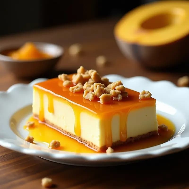 Torte de Sacha Inchi y José: Postre Peruano con Queso Fresco y Mermelada de Lúcuma