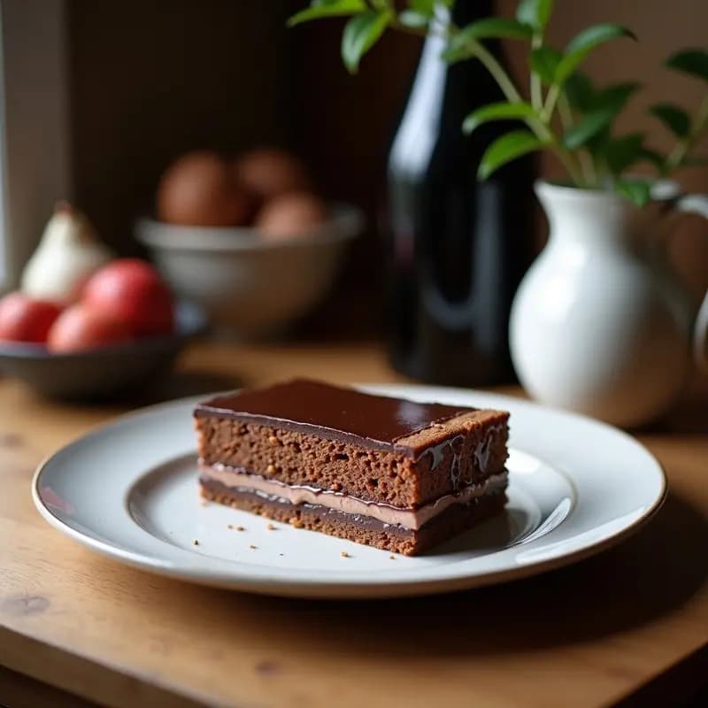 Torte de Sachert con Cobertura de Chocolate Amargo: Postre Austríaco Clásico Sin Lactosa