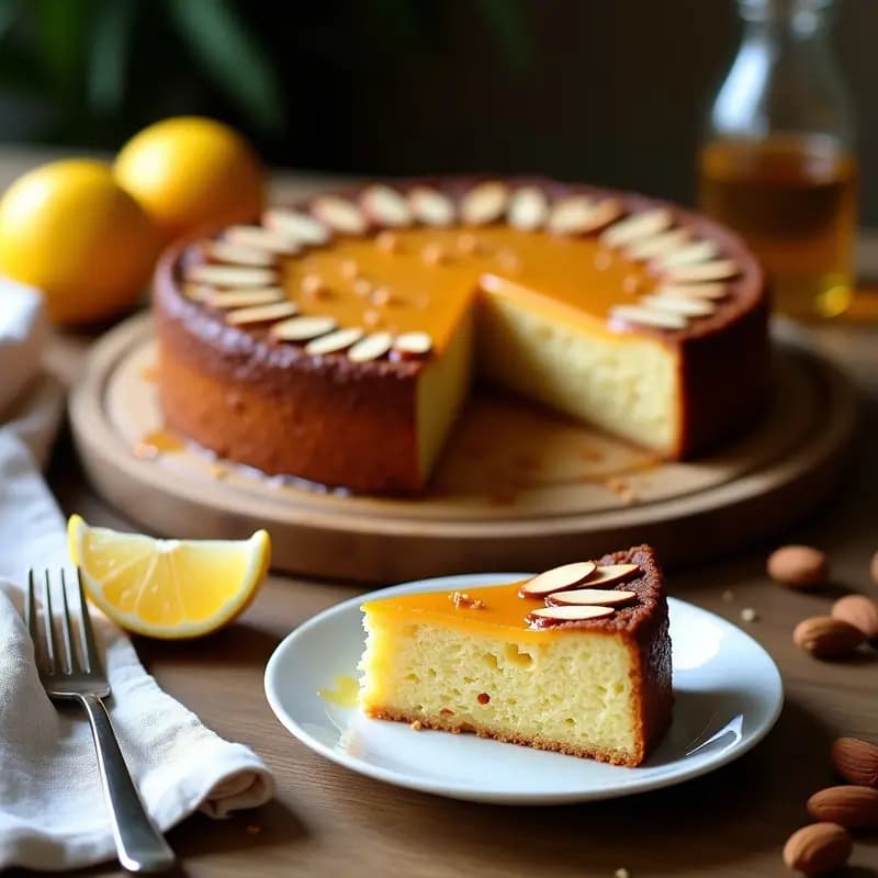 Torte de Santiago Vegano con Almendras y Membrillo: Postre Chileno Sin Gluten