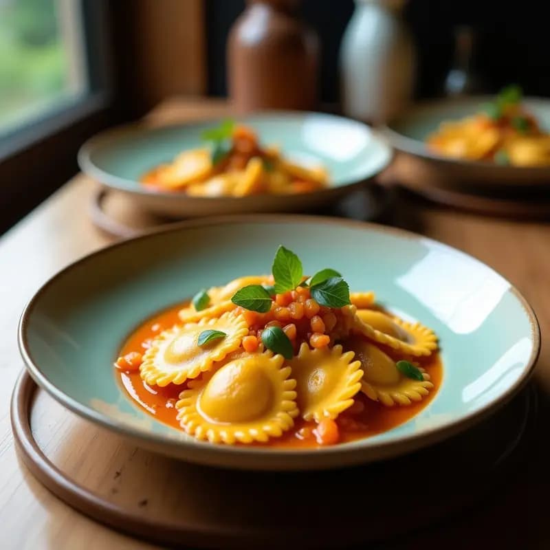 Tortelli de Calabaza y Amaranto: Ravioli Italiano Vegano y Sin Gluten