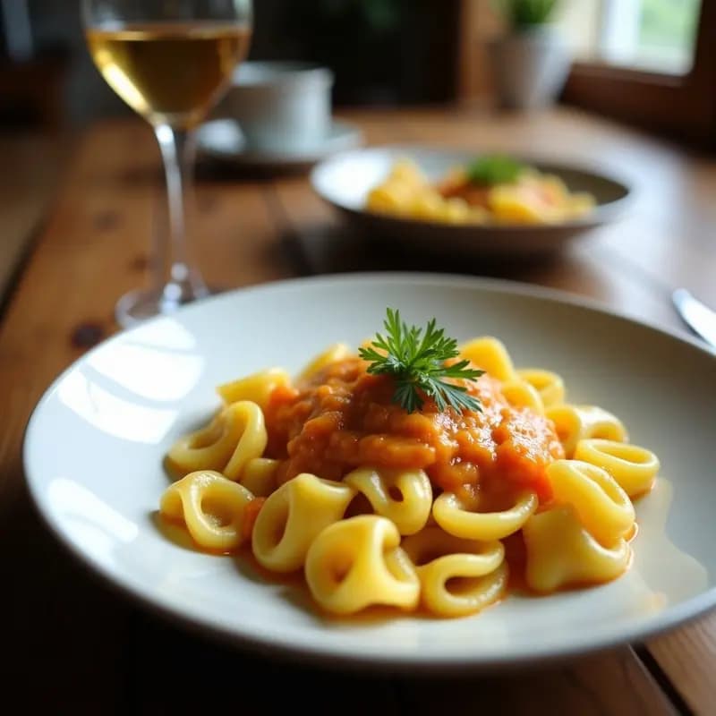 Tortelli de Zucca y Amaretto: Raviolis Italianos de Calabaza con Toque Dulce