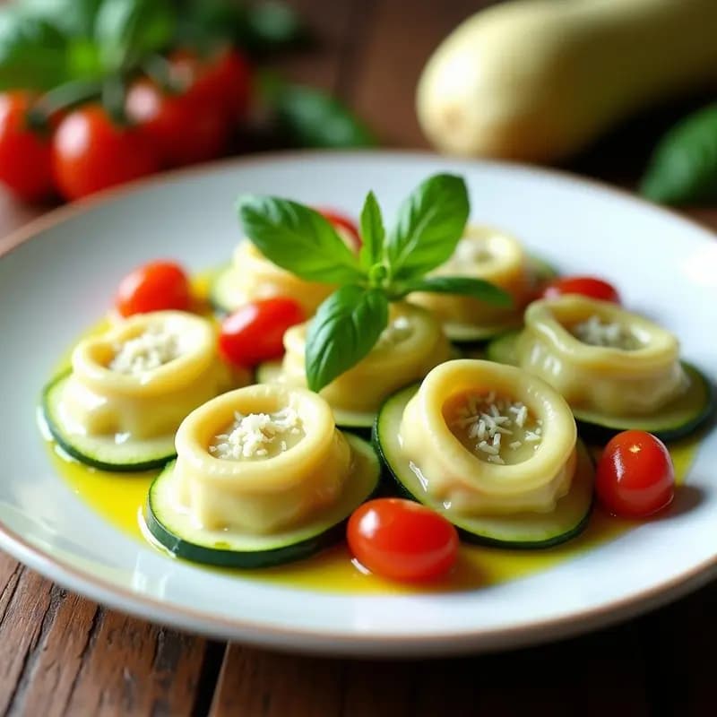Tortellini de Calabacín y Ricota: Receta Italiana Sin Harina y Baja en Carbohidratos