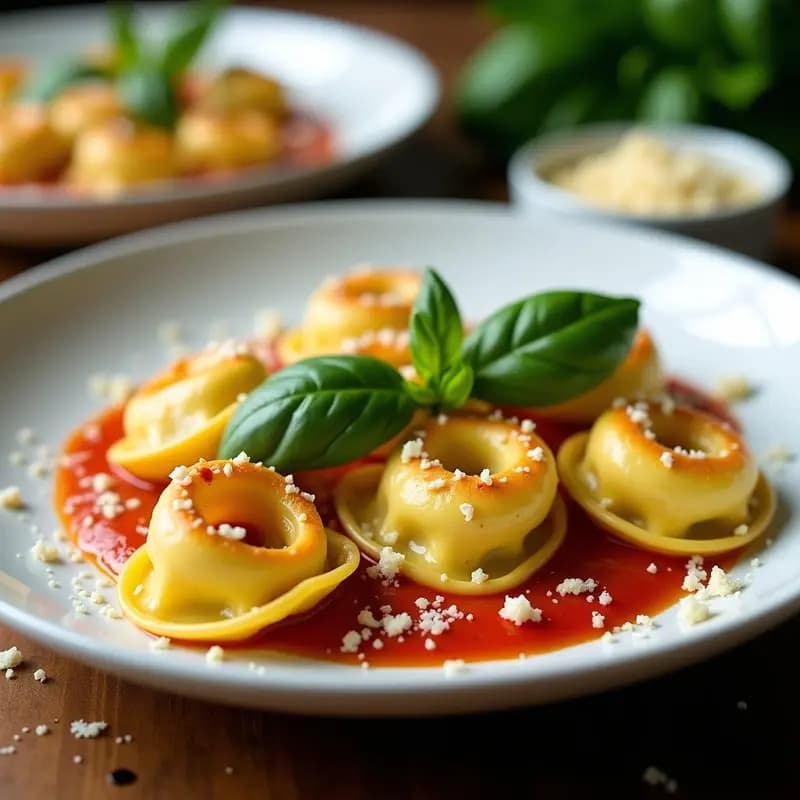 Tortellini de Calabacín y Ricotta: Ravioli Italiano Sin Harina en Airfryer