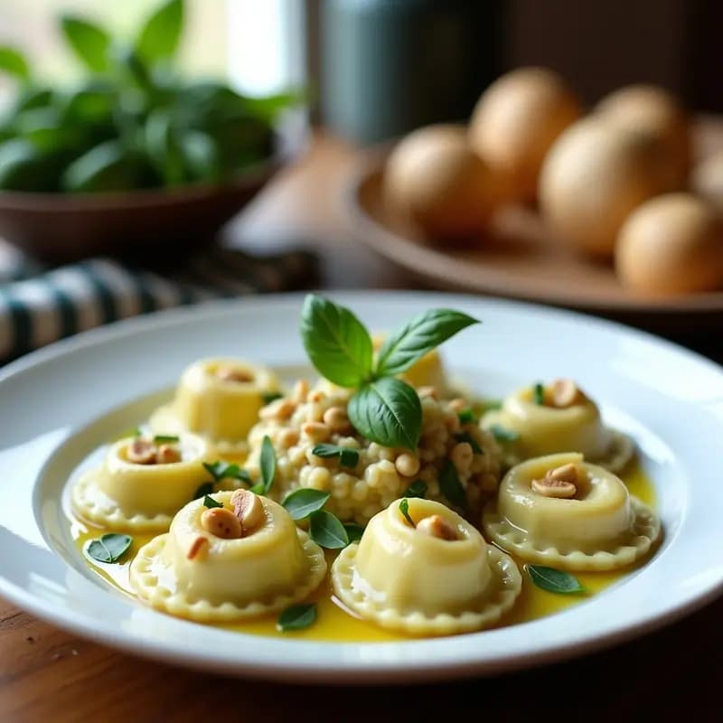 Tortellini de Calabacín y Ricotta: Raviolis Italianos Keto en Microondas