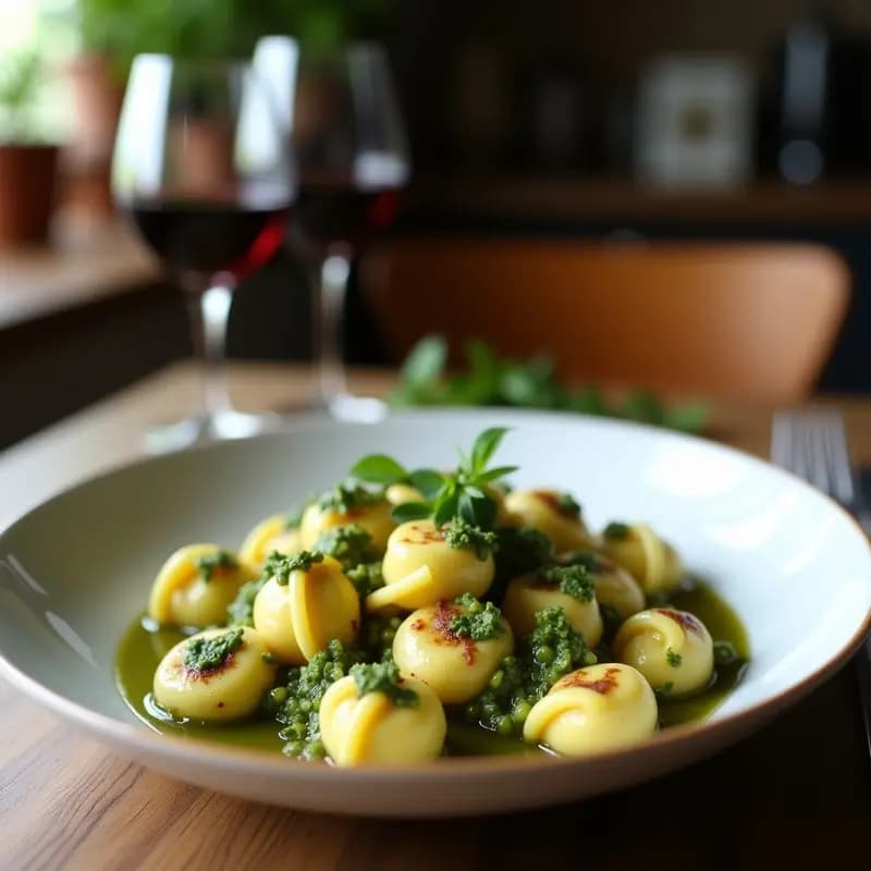 Tortellini de Calabaza y Ricotta al Pesto de Rúcula: Receta Italiana Gourmet en 30 Minutos