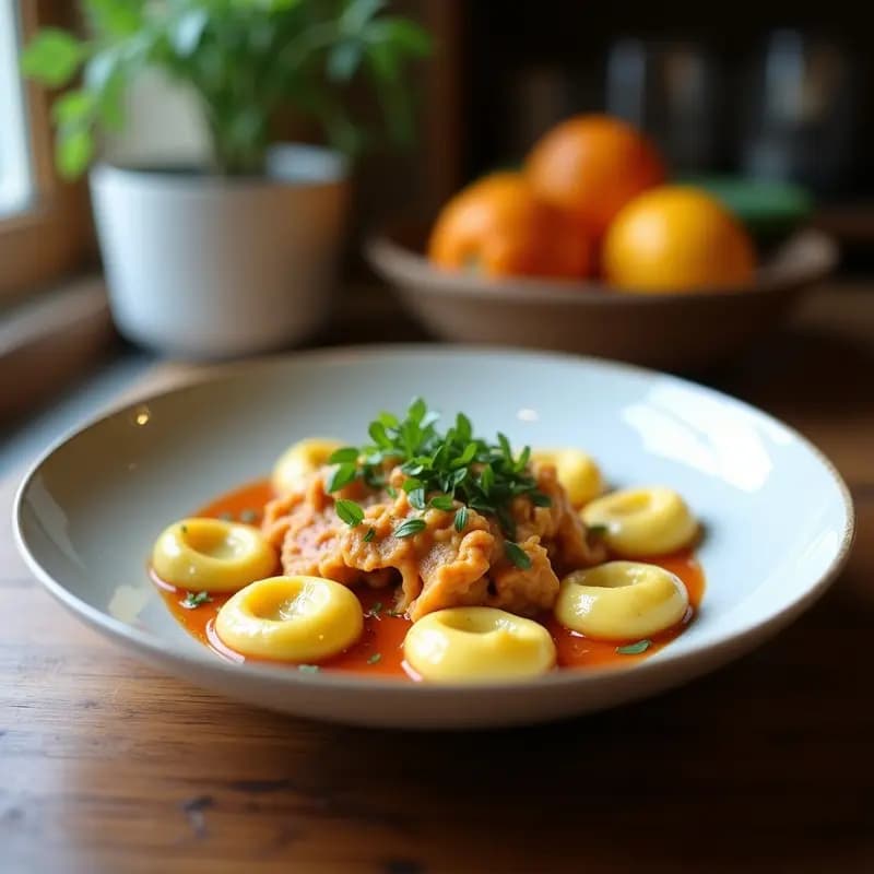 Tortellini de Calabaza y Ricotta: Receta Italiana Sin Huevos y Alta en Proteína