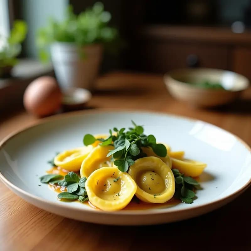 Tortellini de Calabaza y Ricotta Vegana: Receta Italiana en Sartén Rápida y Sin Horno
