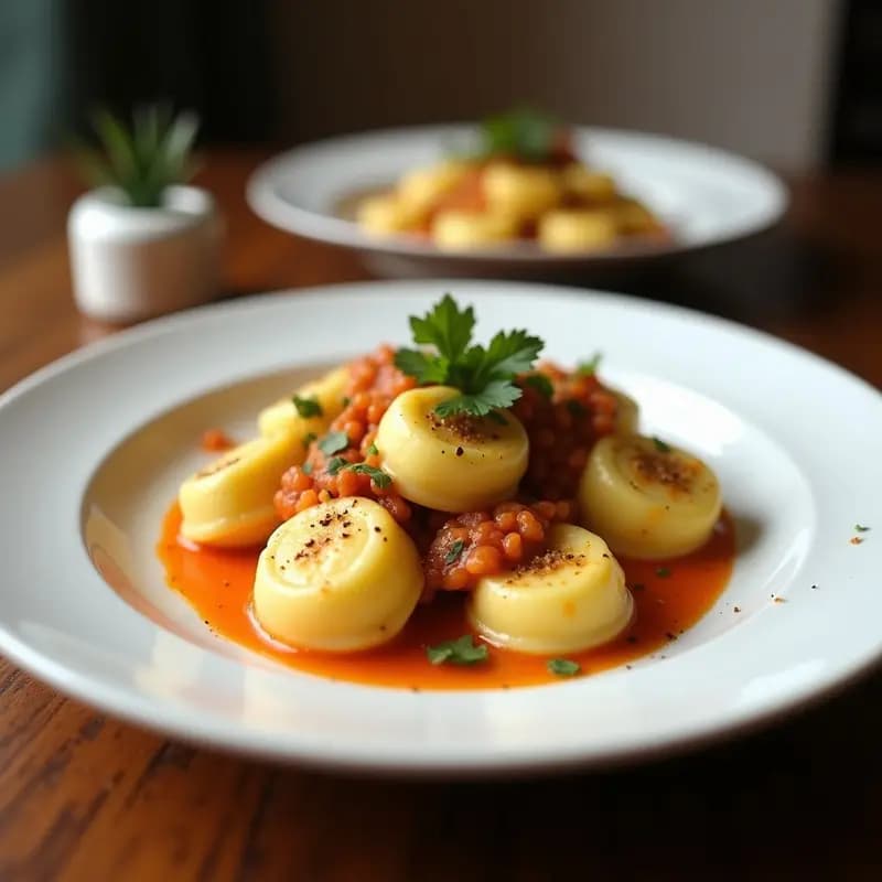 Tortellini de Calabaza y Ricotta de Tofu: Receta Italiana Vegana con Salsa de Nueces