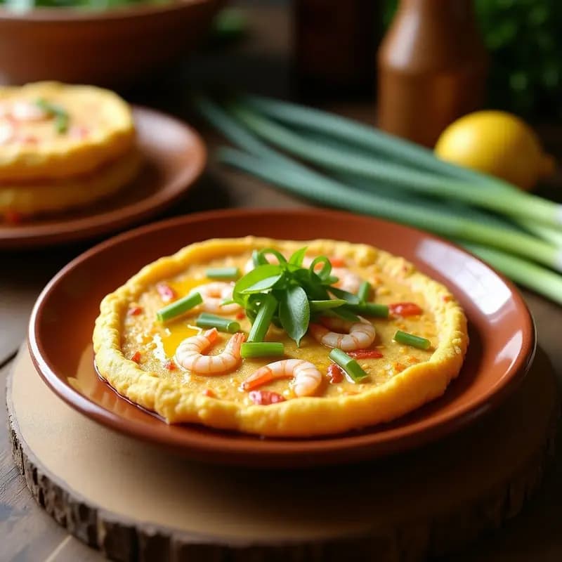 Tortilla de Ajetes y Gambas: Receta Vasca de Temporada con Toque Gourmet