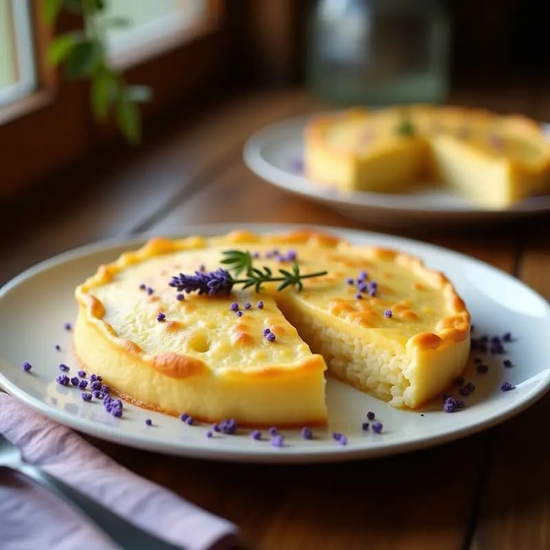 Tortilla de Algodón de Azúcar y Lavanda: Receta Innovadora Postre-Saludable Sin Harina