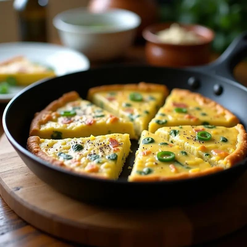 Tortilla de atún y pimientos verdes: Receta express sin huevo batido