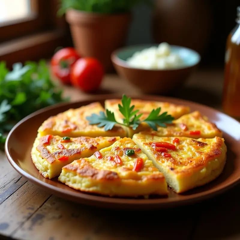 Tortilla de Bacalao con Pimientos Asados: Receta de Cuaresma Tradicional y Sabrosa