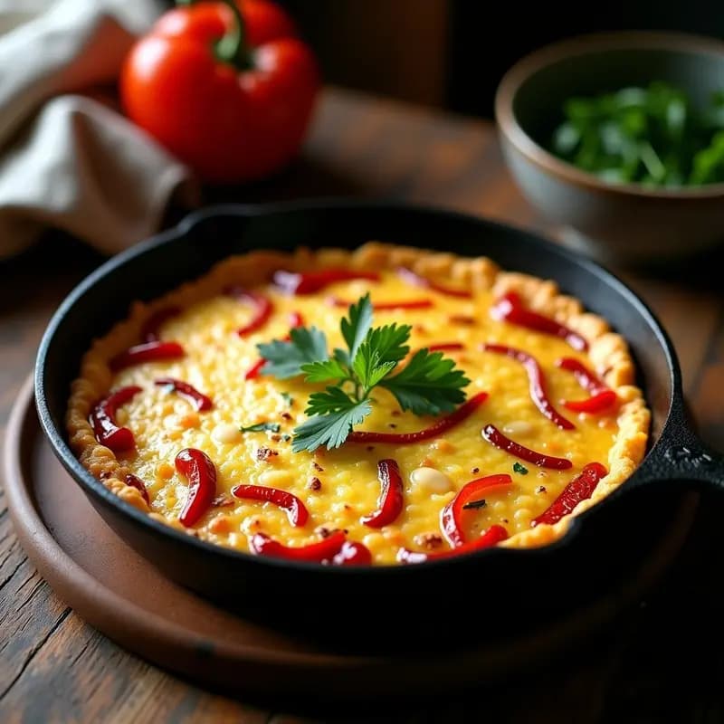Tortilla de bacalao y pimientos choriceros: Receta vasca sin harina y alta en omega-3