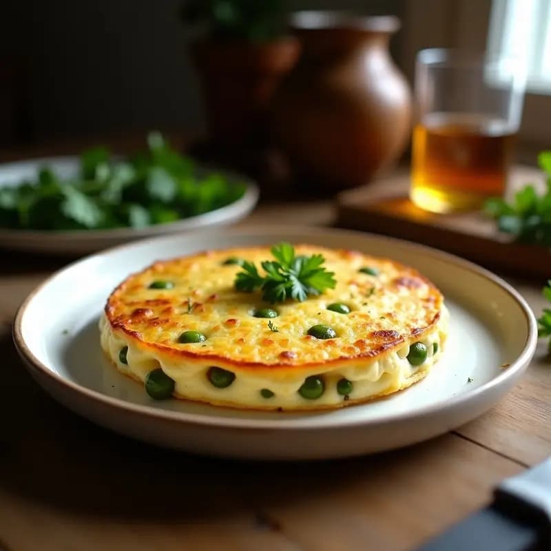 Tortilla de Bacalao y Pimientos del Padrón: Receta Gallega en Sartén Antiadherente