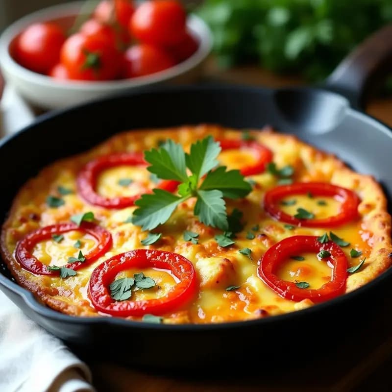 Tortilla de Bacalao y Pimientos del Piquillo: Receta Vasca Sin Voltear y Jugosa