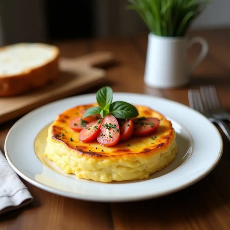 Tortilla de Bebida Vegetal de Avena y Espárragos Trigueros: Desayuno Francés Vegano