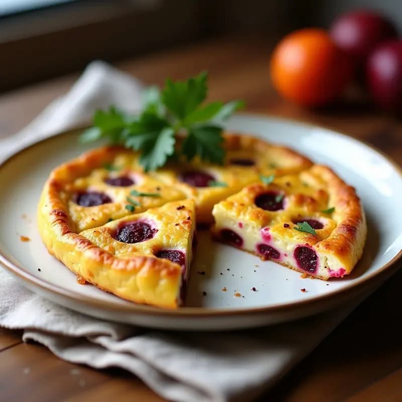 Tortilla de beter y patata: Receta de Aprovecho con Verduras de Temporada