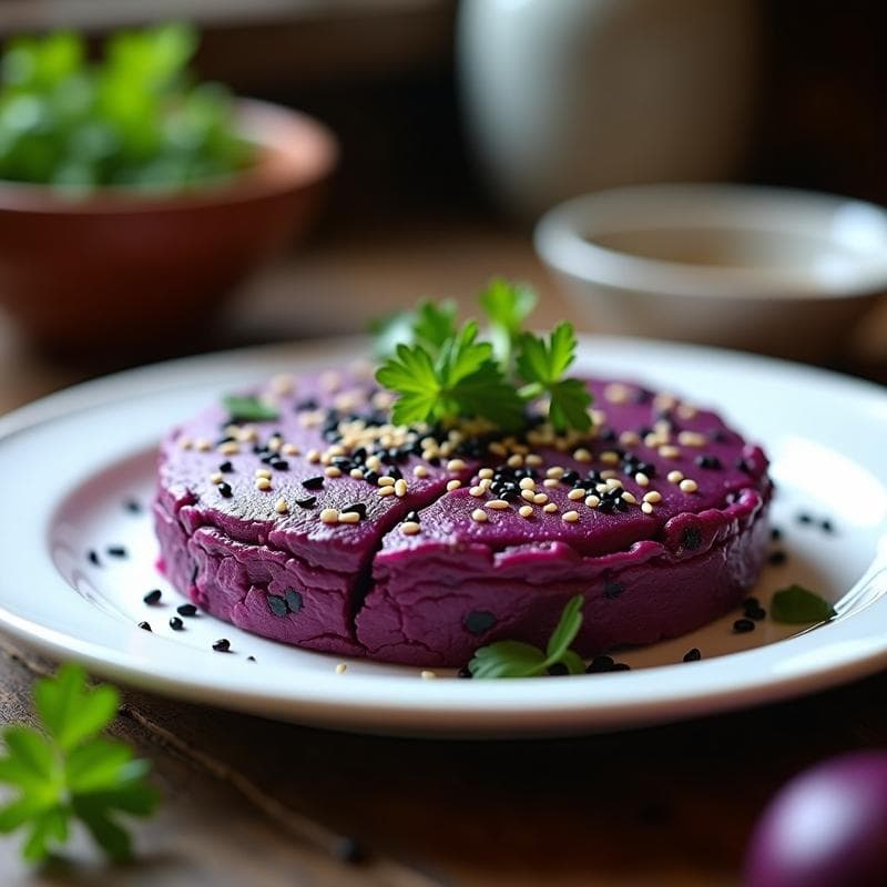 Tortilla de Boniato Morado y Cebolla Morada: Receta Vegana Sin Huevo y Antiinflamatoria