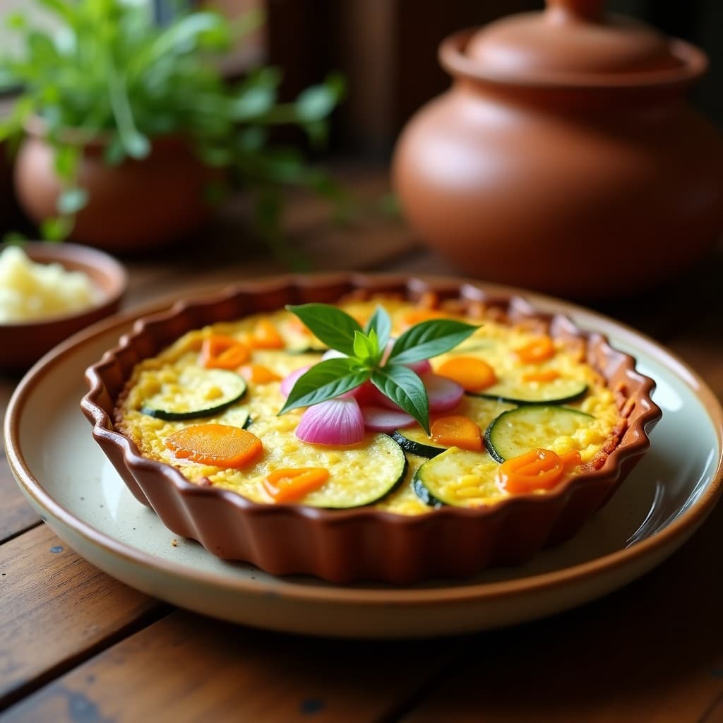 Tortilla de Calabacín y Flor de Calabaza: Receta en Olla de Aire con Toque Mexicano