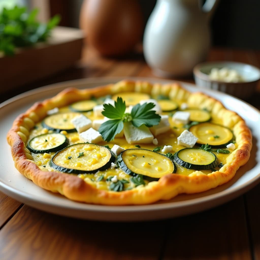 Tortilla de Calabacín y Flores de Calabaza: Desayuno Sin Gluten y Alto en Fibra