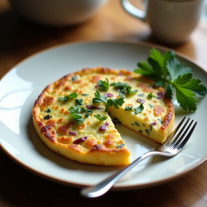 Tortilla de Calabacín y Harina de Garbanzo: Receta Sin Gluten y Sin Huevos en Airfryer