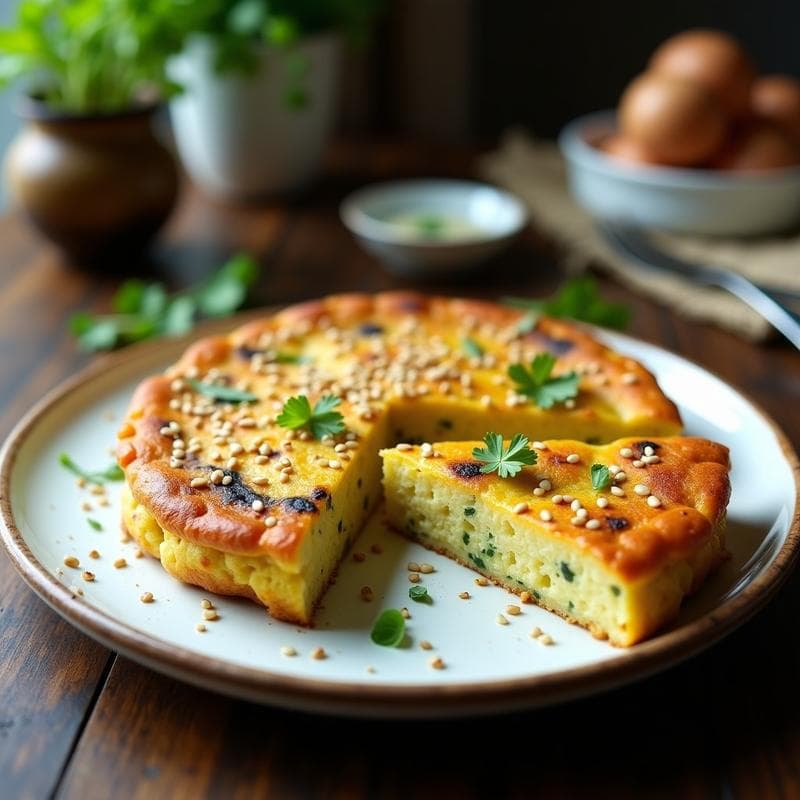 Tortilla de Calabacín y Harina de Garbanzos: Desayuno Vegano y Sin Gluten