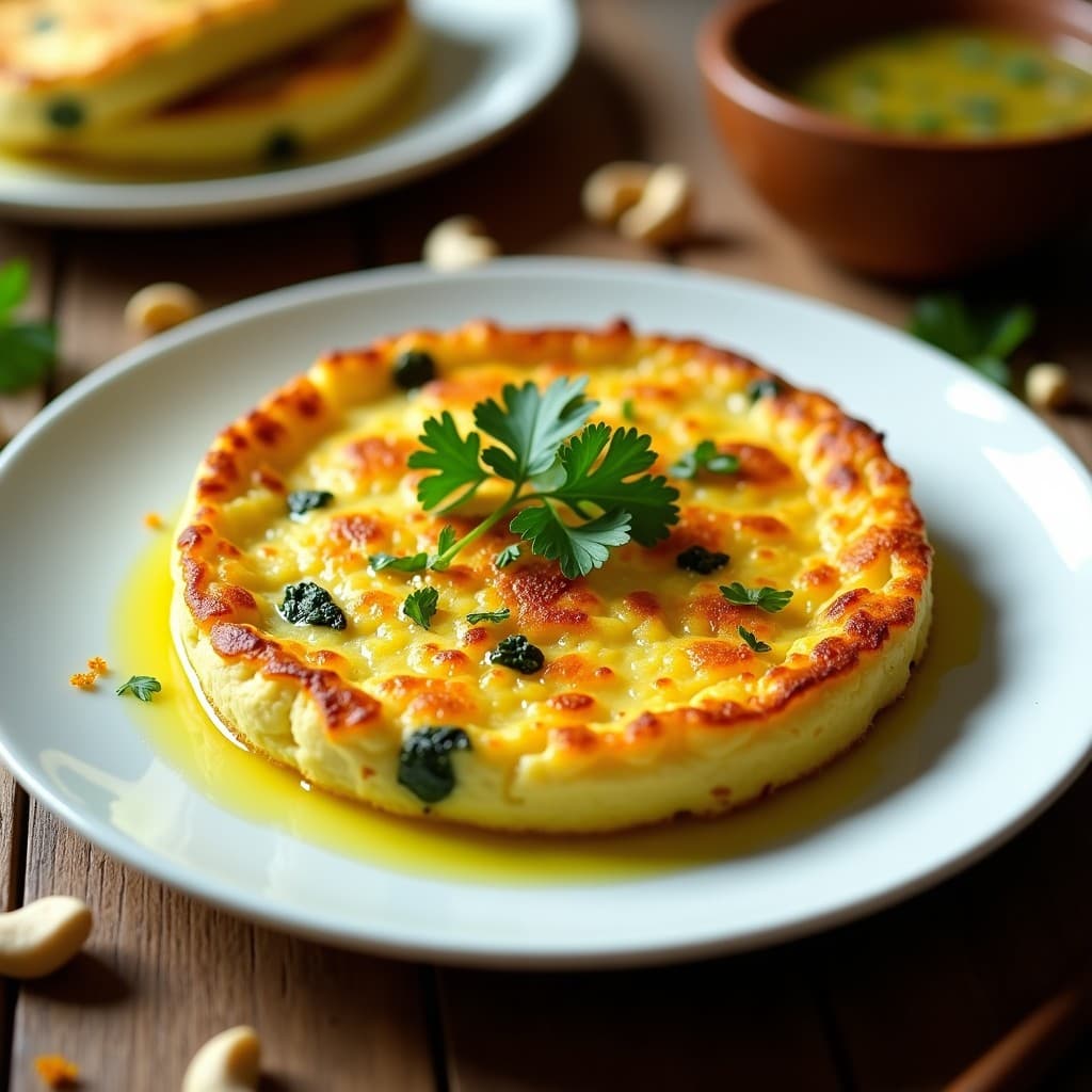 Tortilla de Calabacín y Queso de Anacardos con Flos de Azafrán: Receta Vegana y Sin Harina de Trigo