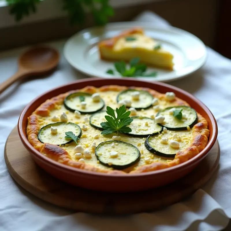 Tortilla de Calabacín y Queso Feta: Receta de Verano Ligera y Sabrosa