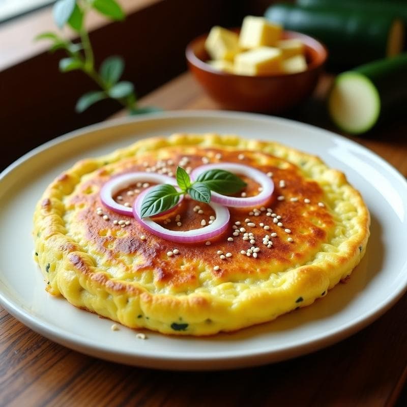 Tortilla de Calabacín y Tofu Ahumado: Receta en Thermomix con Textura Ultraesponjosa
