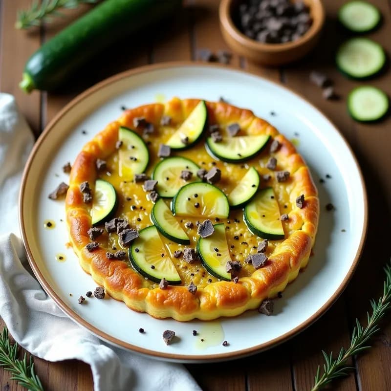 Tortilla de Calabacín con Trufa: Receta al Horno Esponjosa y Sin Aceite