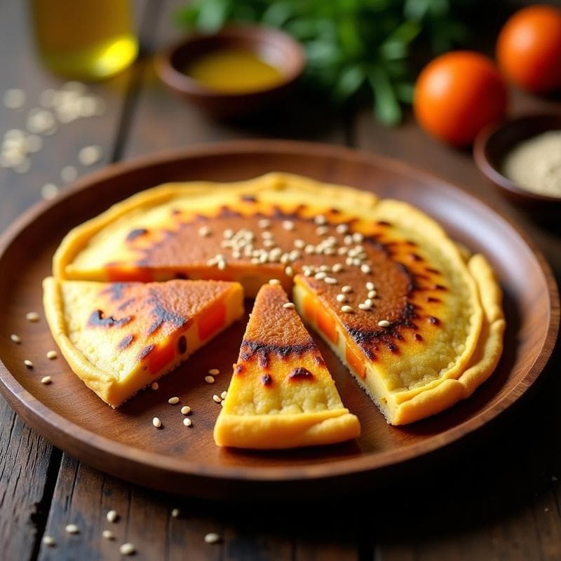 Tortilla de Calabaza Asada Ahumada: Receta Vegana y Sin Gluten en 20 Minutos