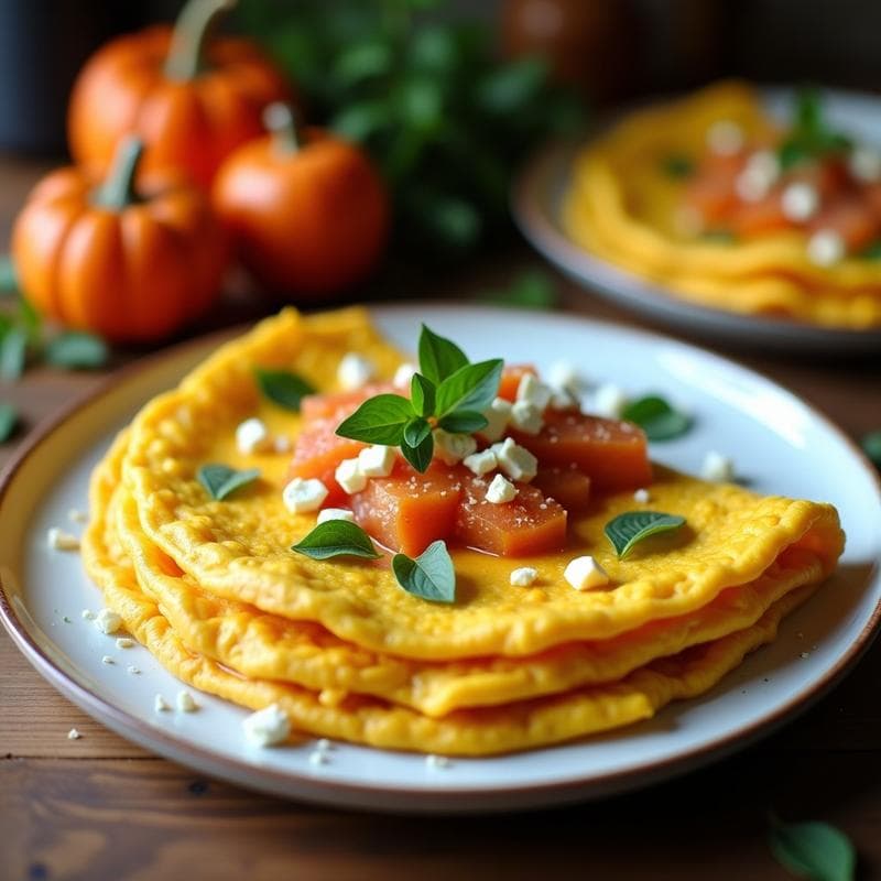 Tortilla de Calabaza y Queso Feta: Desayuno Mediterráneo en Thermomix