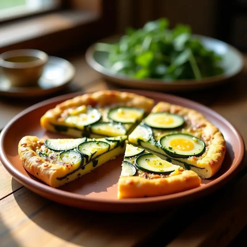 Tortilla de Calabacín y Algas Marinas: Receta Gallega Tradicional con Toque Costero en 20 Minutos
