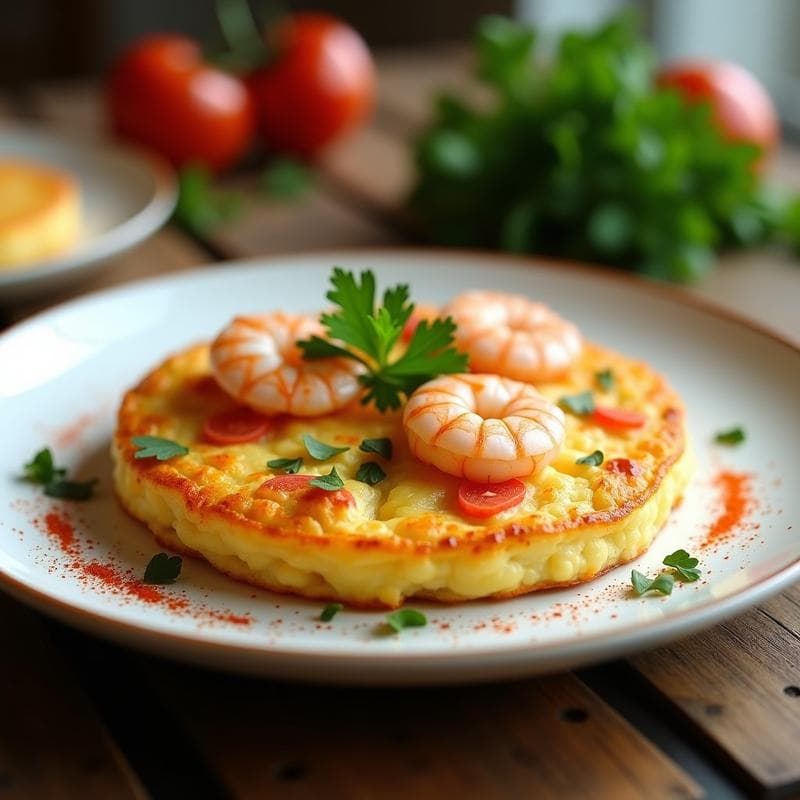 Tortilla de Camarones y Gambas: Receta en Airfryer Crujiente y Alta en Proteína