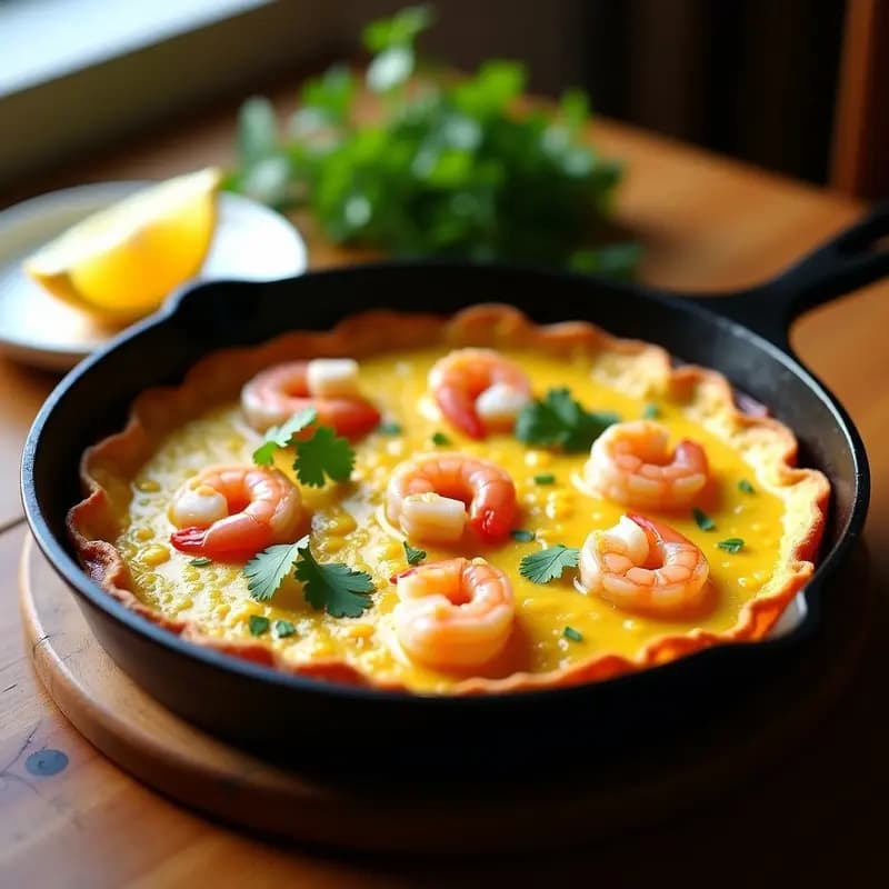 Tortilla de Camarão: Receta Portuguesa de Gambas en 15 Minutos con Toque Especial