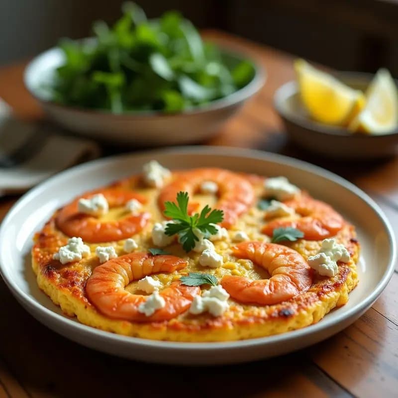 Tortilla de Camarones al Pimentón Ahumado: Receta Rápida en Airfryer sin Aceite