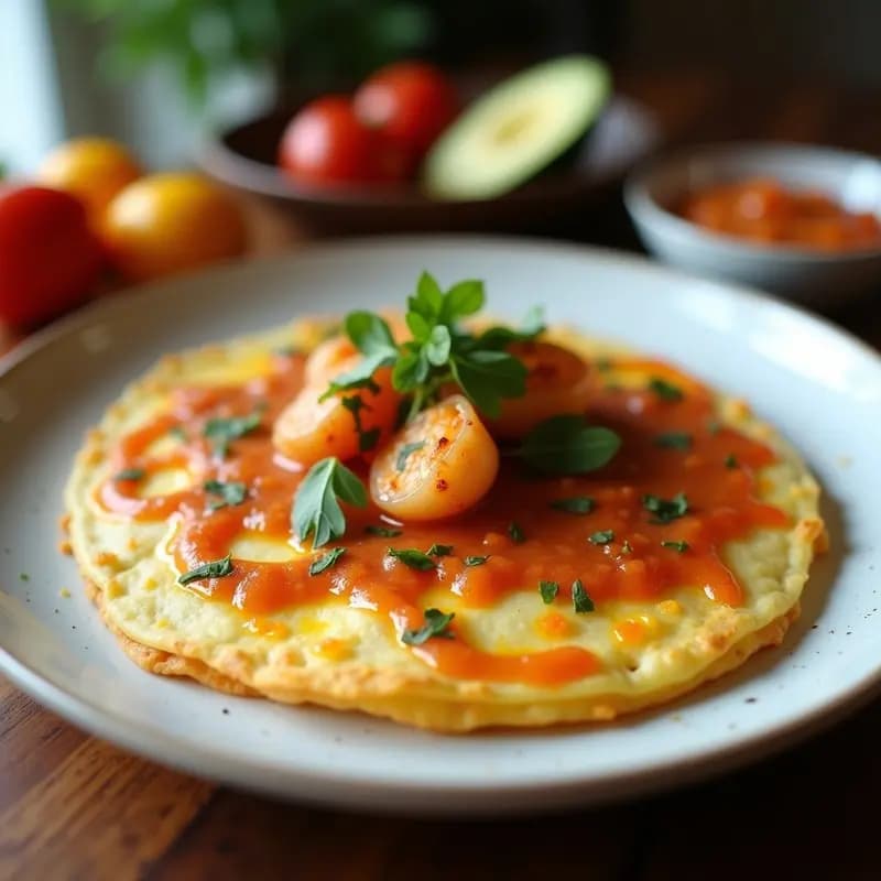 Tortilla de Camarones: Receta Colombiana Crujiente con Salsa de Aji y Lulo