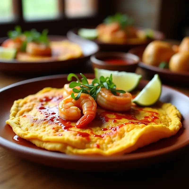 Tortilla de Camarones y Chilguacle: Receta Mexicana Tradicional con Toque de Achiote