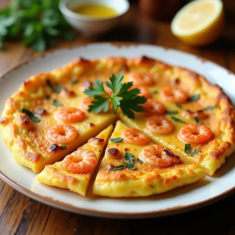 Tortilla de camarones: Receta gaditana de Cuaresma sin gluten