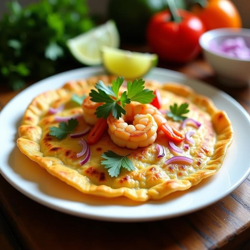 Tortilla de Camarones con Harina de Yuca: Receta Americana Sin Gluten en Airfryer