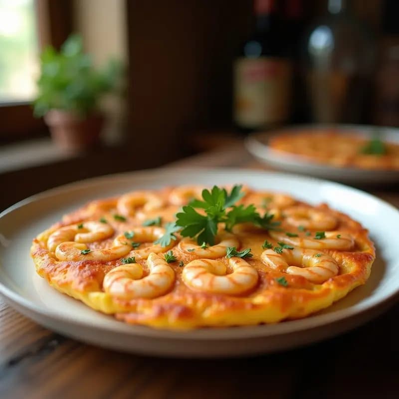 Tortilla de Camarones: Receta Gaditana Crujiente y Sin Harina